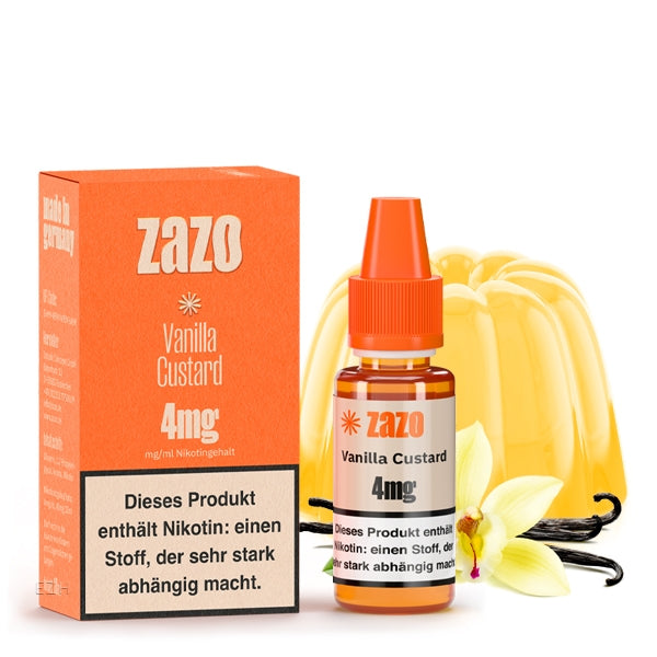 Vanilla Custard ELiquid 10ml von ZAZO Made in Germany