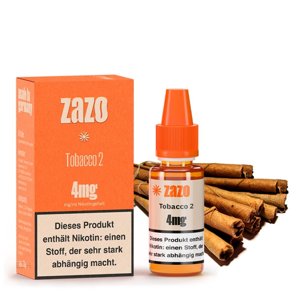 Tobacco 2 ELiquid 10ml von ZAZO Made in Germany