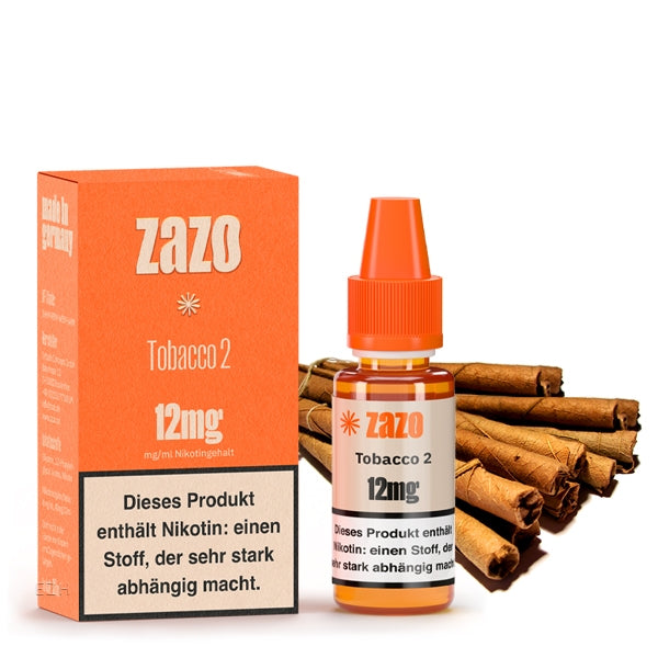 Tobacco 2 ELiquid 10ml von ZAZO Made in Germany