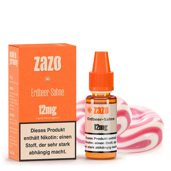 Erdbeer Sahne ELiquid 10ml von ZAZO Made in Germany