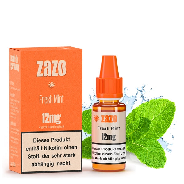 Fresh Mint ELiquid 10ml von ZAZO Made in Germany