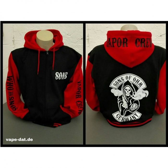 Kapuzenjacke SONS OF OHM ROT VAPEDAT