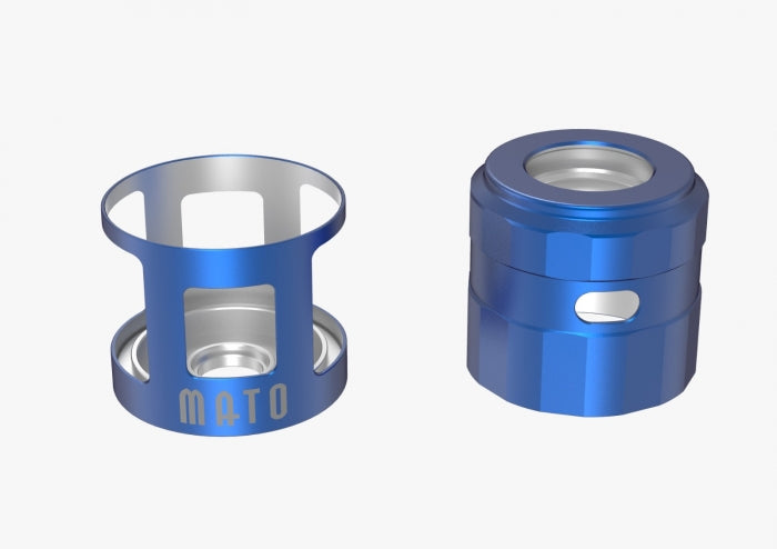 Mato RDTA Tankshield und Topcap LIMITED BLAU WEISS VANDYVAPE