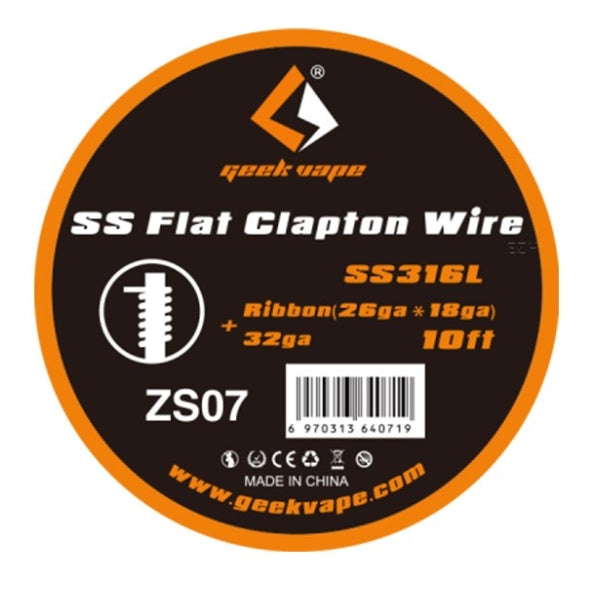 Wickeldraht 3 Meter Flat Clapton SS316L GeekVape ZS07