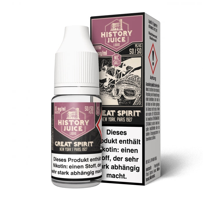 Great Spirit Belgische Waffel cremige Vanille Nikotinsalzliquid HISTORY JUICE