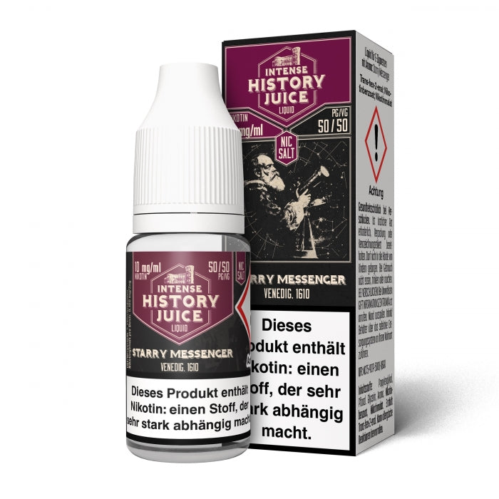 Starry Messenger Grüner Apfel Nikotinsalzliquid INTENSE HISTORY JUICE