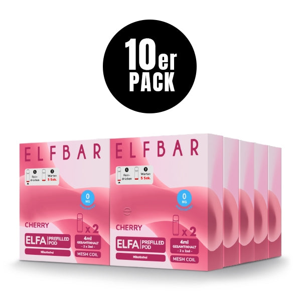 Elfa Prefilled Pod (10er VPE) - Nikotinfrei - Elfbar