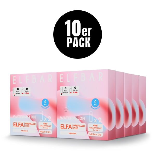 Elfa Prefilled Pod (10er VPE) - Nikotinfrei - Elfbar