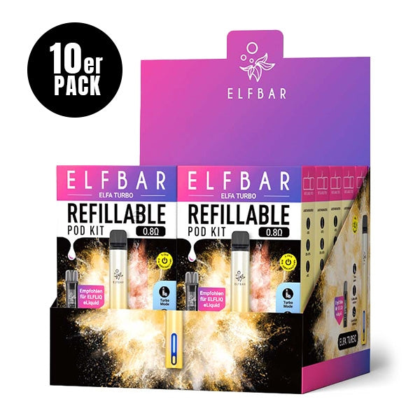 Elfa Turbo Refillable Pod Kit (10Stk.) - Elfbar