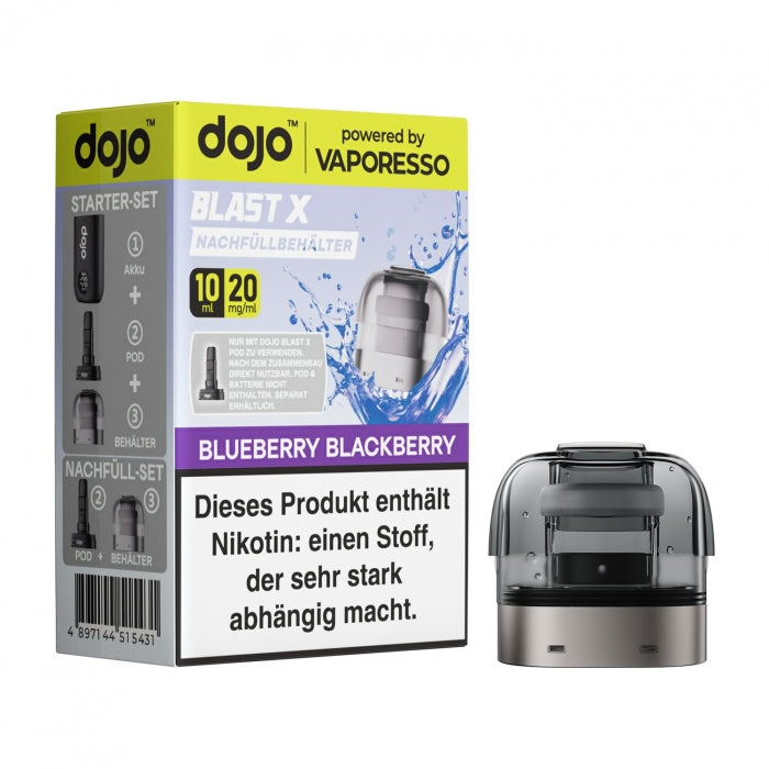 DoJo Blast X - Blueberry Blackberry - Nachfüllbehälter 10ml by Vaporesso