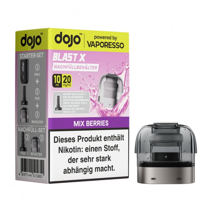 DoJo Blast X - Mix Berries - Nachfüllbehälter 10ml by Vaporesso