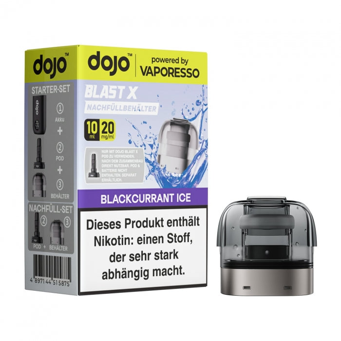 DoJo Blast X - Blackcurrant Ice - Nachfüllbehälter 10ml by Vaporesso