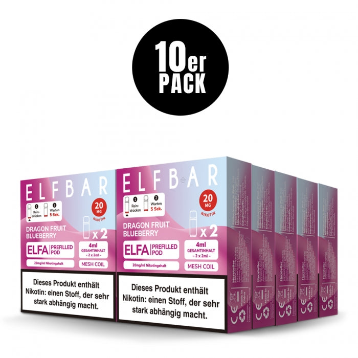 Elfa Prefilled Pod (10PC) - 5 Neue Sorten - Elfbar