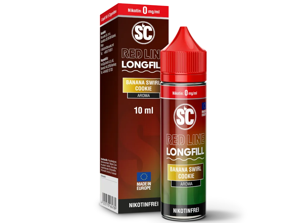 SC Red Line Banana Swirl Cookie Longfill Aroma