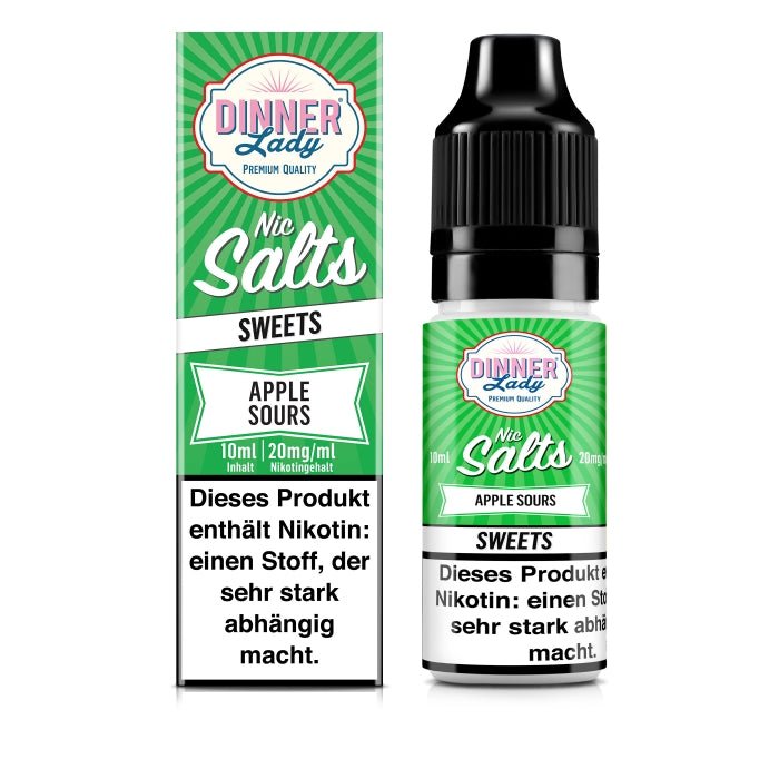 Apple Sours Nikotinsalzliquid (Saure Apfelringe) - Dinner Lady - Smokkie | eine Marke der Smoke Smart GmbH