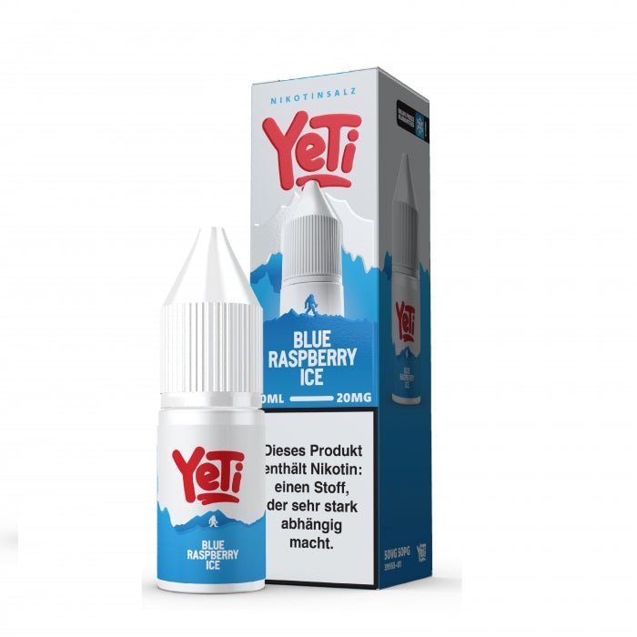 Blue Raspberry Ice 10ml Nikotinsalzliquid Blaue HimbeereFrische Yeti - Smokkie