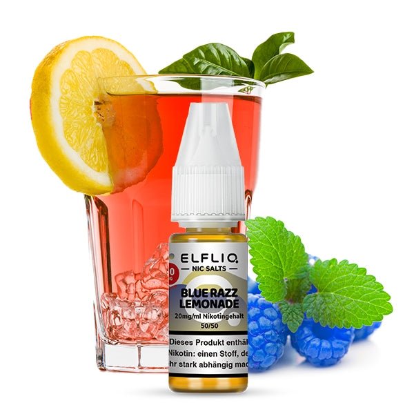 Blue Razz Lemonade Nikotinsalzliquid (Limo, Himbeeren & Zitrone) - Elfliq (ELFBAR) - Smokkie | eine Marke der Smoke Smart GmbH