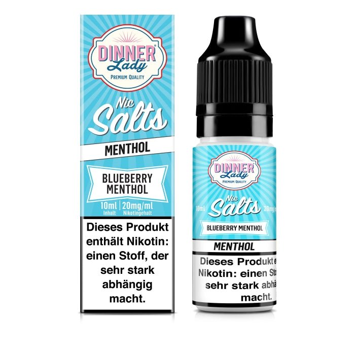 Blueberry Menthol Nikotinsalzliquid (Beerenmix & Frische) - Dinner Lady - Smokkie | eine Marke der Smoke Smart GmbH