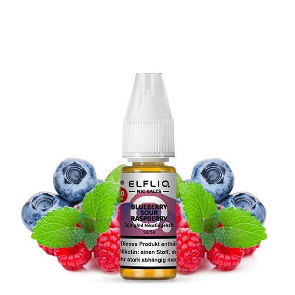 Blueberry Sour Raspberry Nikotinsalzliquid (Blaubeere & Saure Himbeere) - Elfliq (ELFBAR) - Smokkie | eine Marke der Smoke Smart GmbH