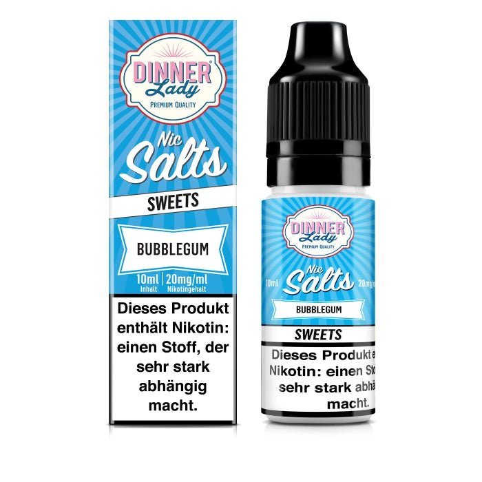 Bubblegum Nikotinsalzliquid (Kaugummi) - Dinner Lady - Smokkie | eine Marke der Smoke Smart GmbH