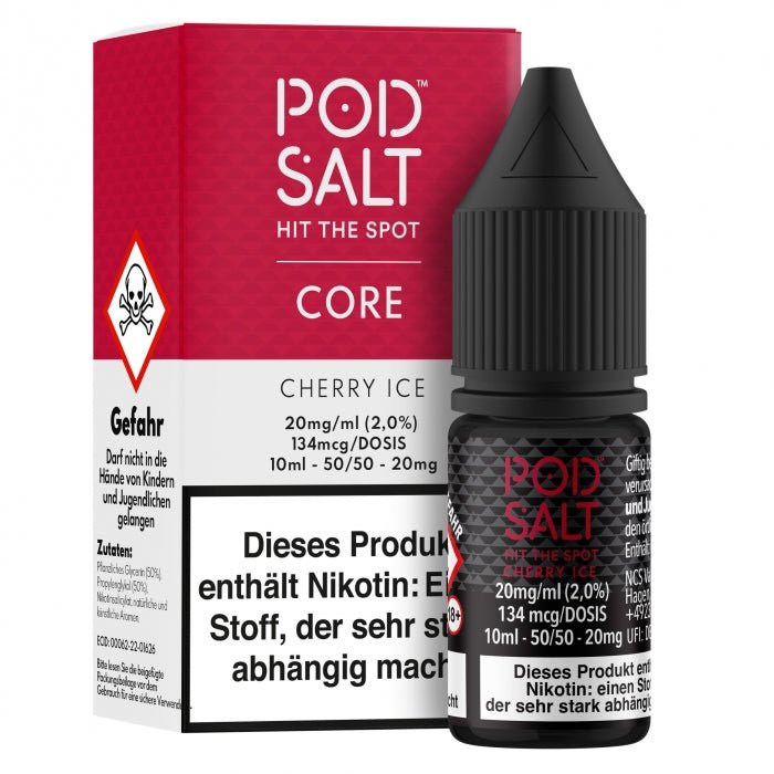 CORE Cherry Ice Nikotinsalzliquid POD SALT - Smokkie | eine Marke der Smoke Smart GmbH