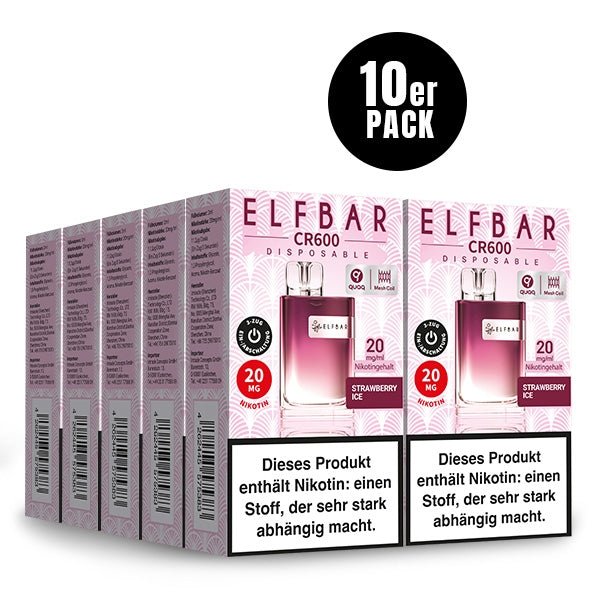 CR600 Einweg-E-Zigarette (10 PC) - ELFBAR - Smokkie