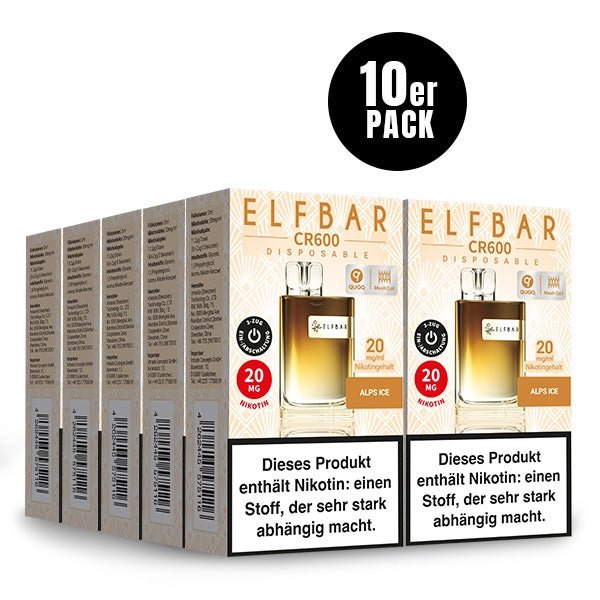 CR600 Einweg-E-Zigarette (10 PC) - ELFBAR - Smokkie