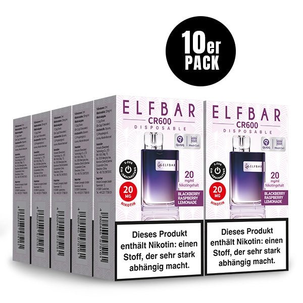CR600 Einweg-E-Zigarette (10 PC) - ELFBAR - Smokkie
