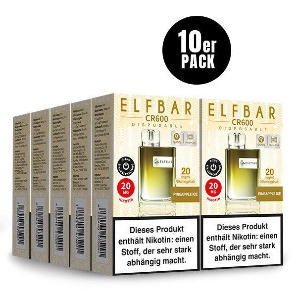 CR600 Einweg-E-Zigarette (10 PC) - ELFBAR - Smokkie