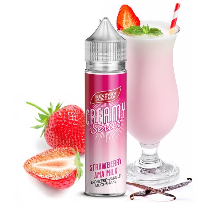 Dexter's Juice Lab - Creamy Series Aroma - Strawberry Ama Milk - Smokkie | eine Marke der Smoke Smart GmbH