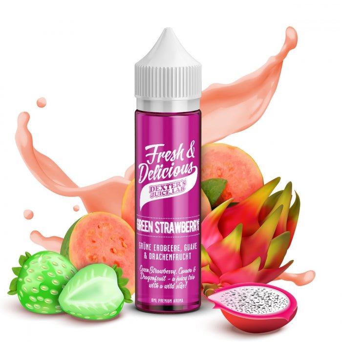 Dexter's Juice Lab - Fresh & Delicious Aroma - Green Strawberry - Smokkie | eine Marke der Smoke Smart GmbH
