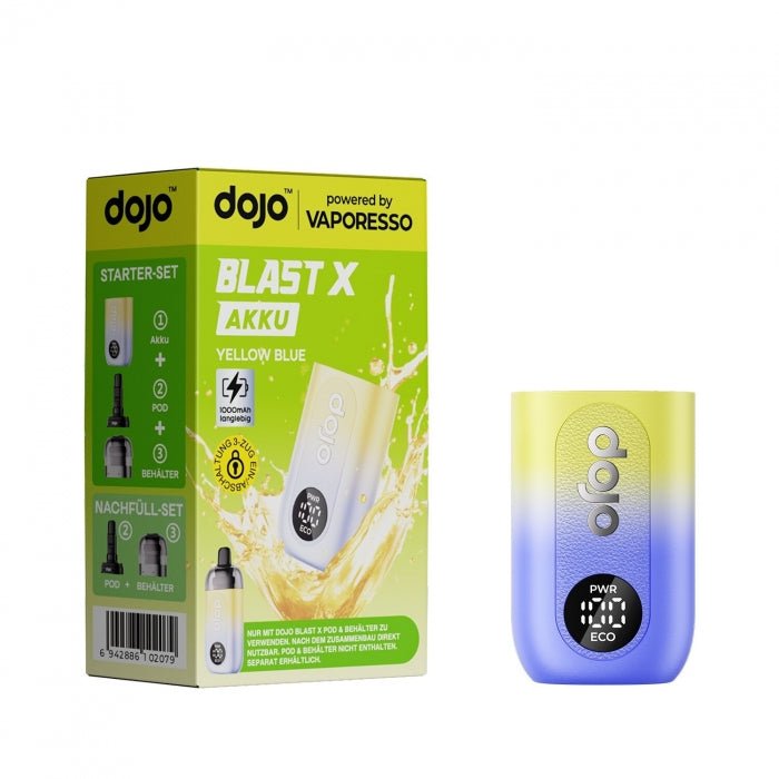 Dojo Blast X Basisgerät Limited Edition - Yellow Blue - Vaporesso - Smokkie | eine Marke der Smoke Smart GmbH