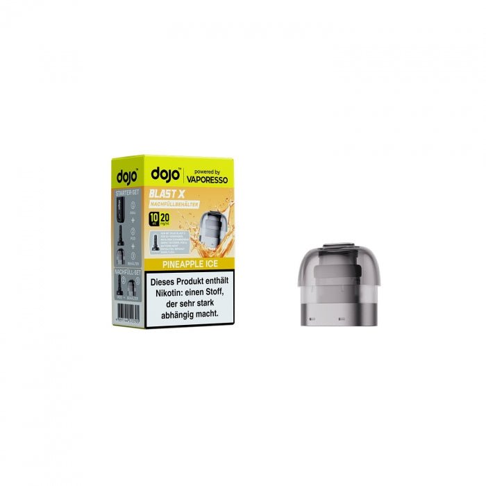DoJo Blast X - Pineapple Ice - Nachfüllbehälter 10ml by Vaporesso - Smokkie | eine Marke der Smoke Smart GmbH