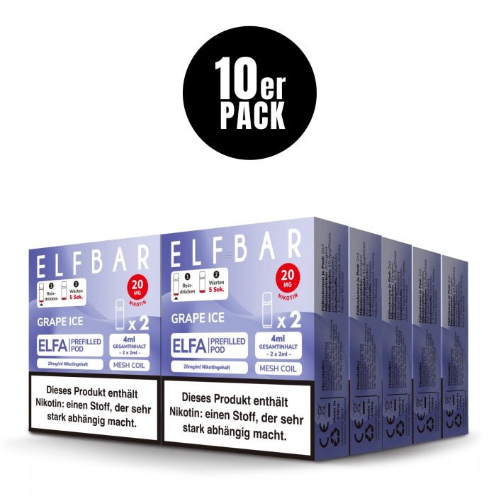Elfa Prefilled Pod (10 VPE) - Neue Sorten - Smokkie
