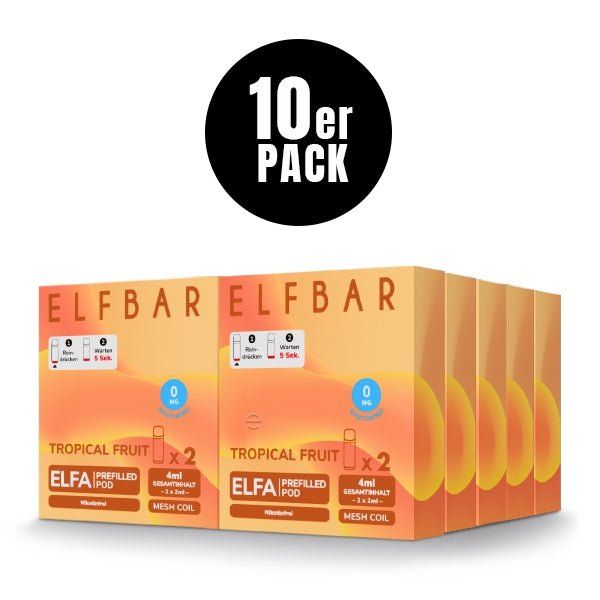 Elfa Prefilled Pod (10er VPE) - Nikotinfrei - Elfbar - Smokkie