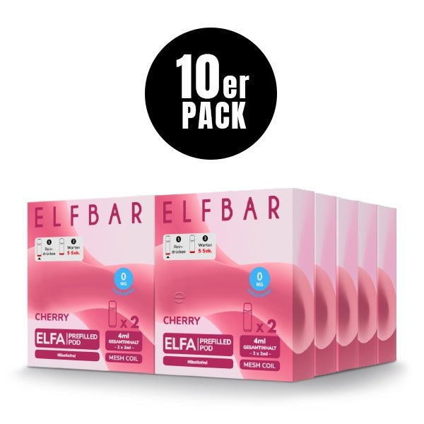 Elfa Prefilled Pod (10er VPE) - Nikotinfrei - Elfbar - Smokkie