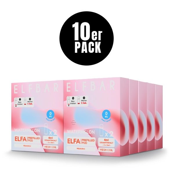 Elfa Prefilled Pod (10er VPE) - Nikotinfrei - Elfbar - Smokkie