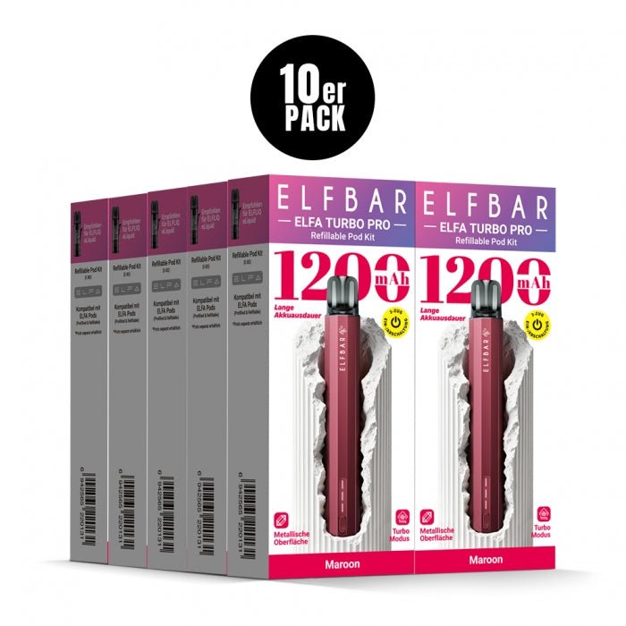 Elfa Turbo Pro Pod Kit (10er VPE) - Elfbar - Smokkie