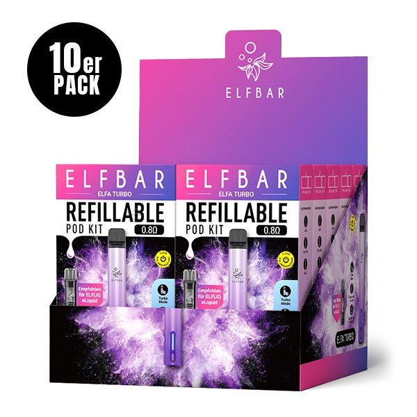 Elfa Turbo Refillable Pod Kit (10Stk.) - Elfbar - Smokkie