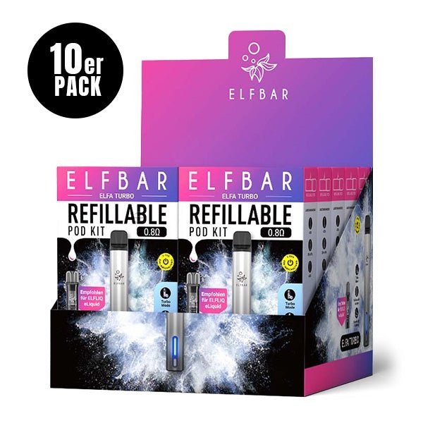 Elfa Turbo Refillable Pod Kit (10Stk.) - Elfbar - Smokkie