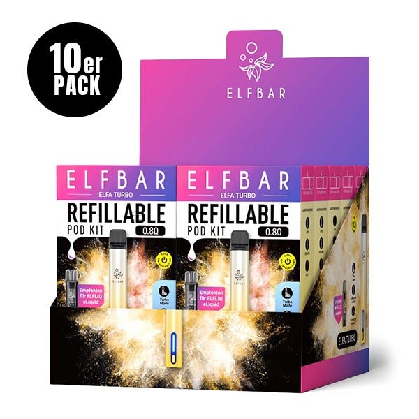Elfa Turbo Refillable Pod Kit (10Stk.) - Elfbar - Smokkie