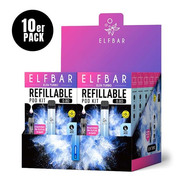 Elfa Turbo Refillable Pod Kit (10Stk.) - Elfbar - Smokkie