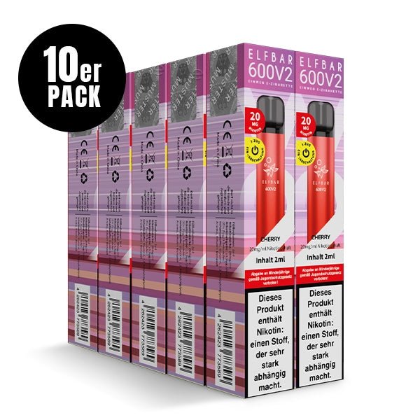 * Elfbar 600 *V2* MIT Nikotin (10er-Pack) - Smokkie