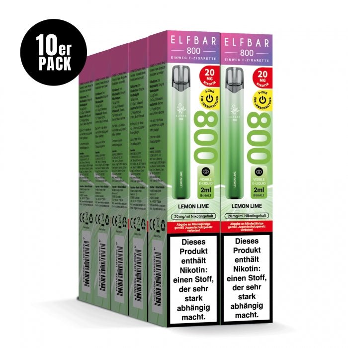 Elfbar 800 Einweg E-Zigarette 20mg (10 PC) - Elfbar - Smokkie