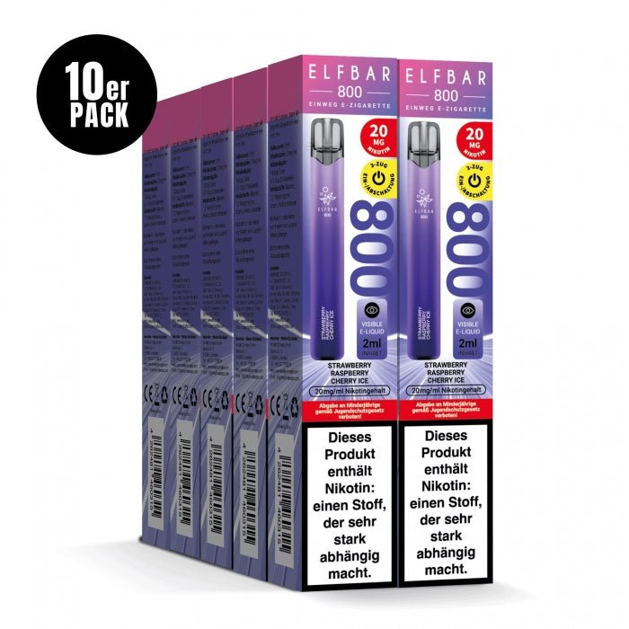 Elfbar 800 Einweg E-Zigarette 20mg (10 PC) - Elfbar - Smokkie