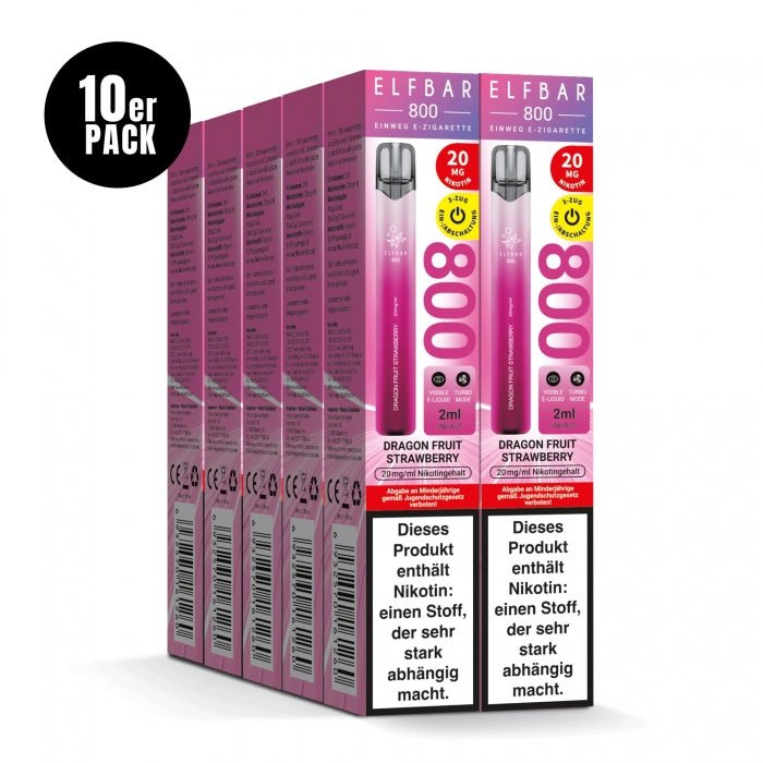 Elfbar 800 Einweg E-Zigarette 20mg (10 PC) - Elfbar - Smokkie