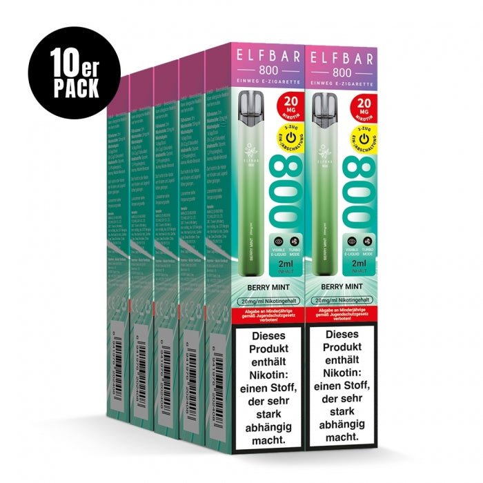 Elfbar 800 Einweg E-Zigarette 20mg (10PC) - Neue Sorten - Elfbar - Smokkie
