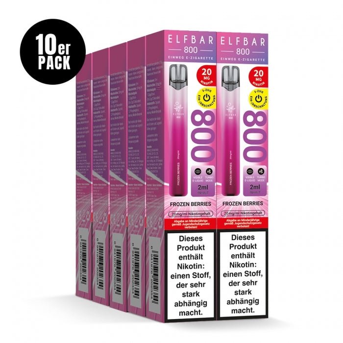 Elfbar 800 Einweg E-Zigarette 20mg (10PC) - Neue Sorten - Elfbar - Smokkie