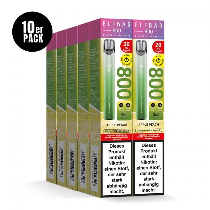 Elfbar 800 Einweg E-Zigarette 20mg (10PC) - Neue Sorten - Elfbar - Smokkie