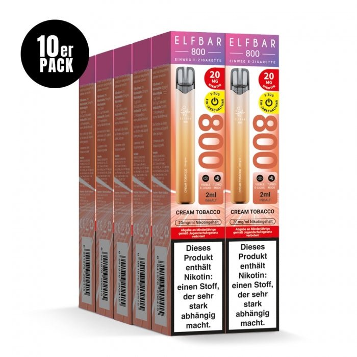 Elfbar 800 Einweg E-Zigarette 20mg (10PC) - Neue Sorten - Elfbar - Smokkie